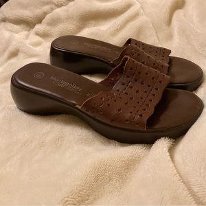 Montego Bay Club, Vintage Slip-On Sandals / Platforms
